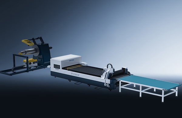 Coil Laser Cutting Machine For 0.6-1.2mm Steel 15015C Series